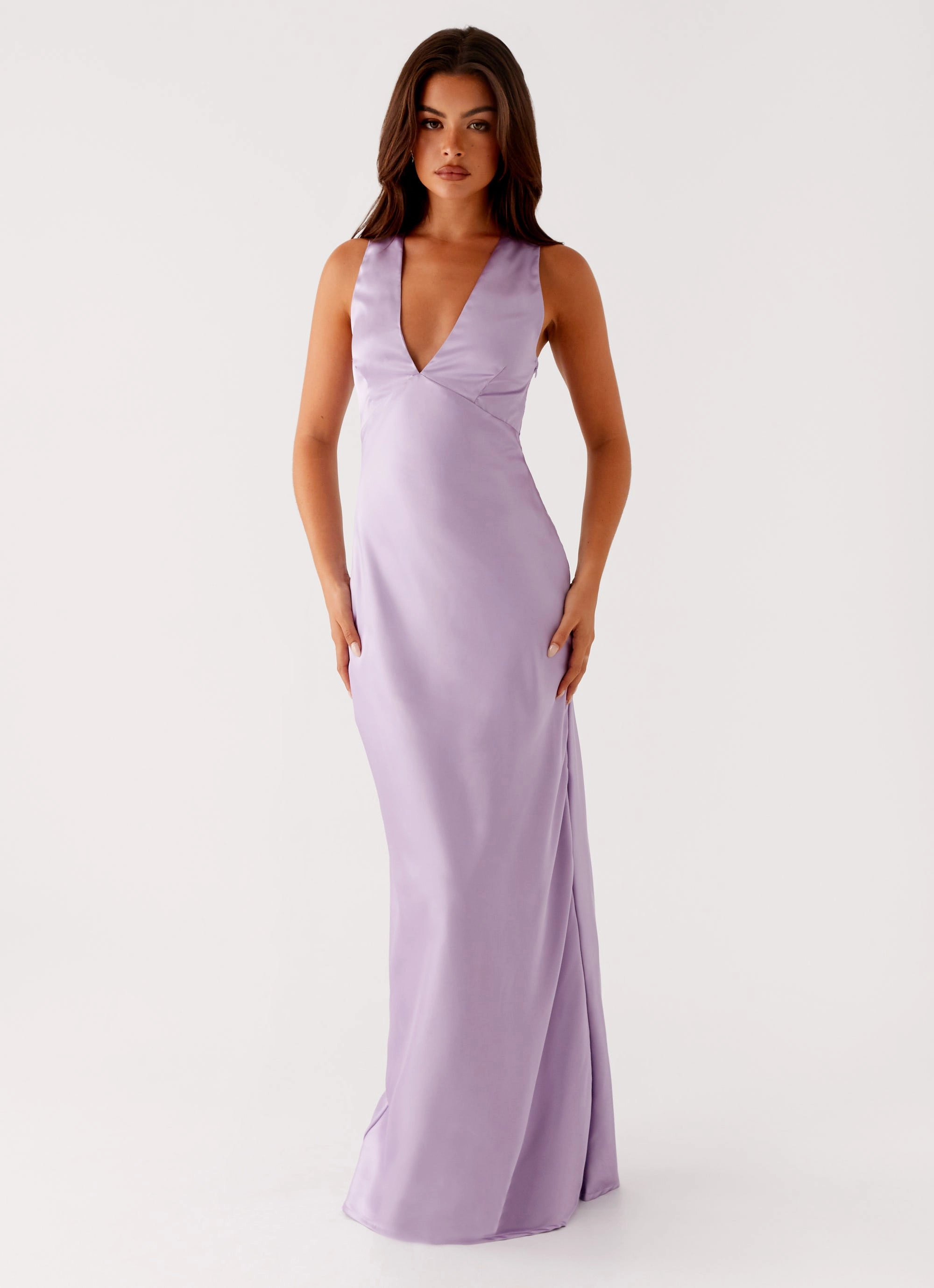 Relaxed and Elegant Gender Inclusive Brody Maxi Dress - Lilac