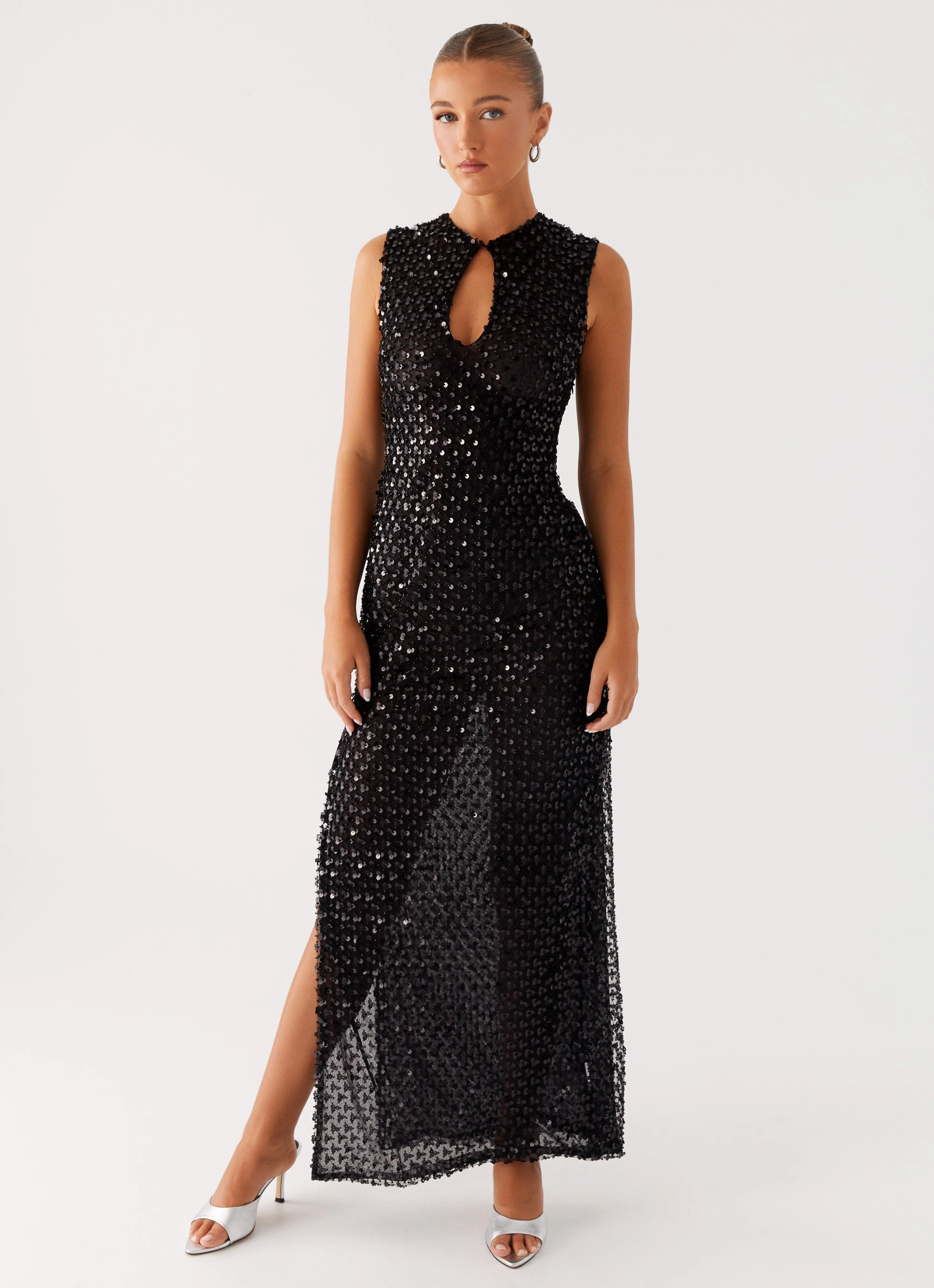 Kore Sequin Maxi Dress - Black Work Vibe New York