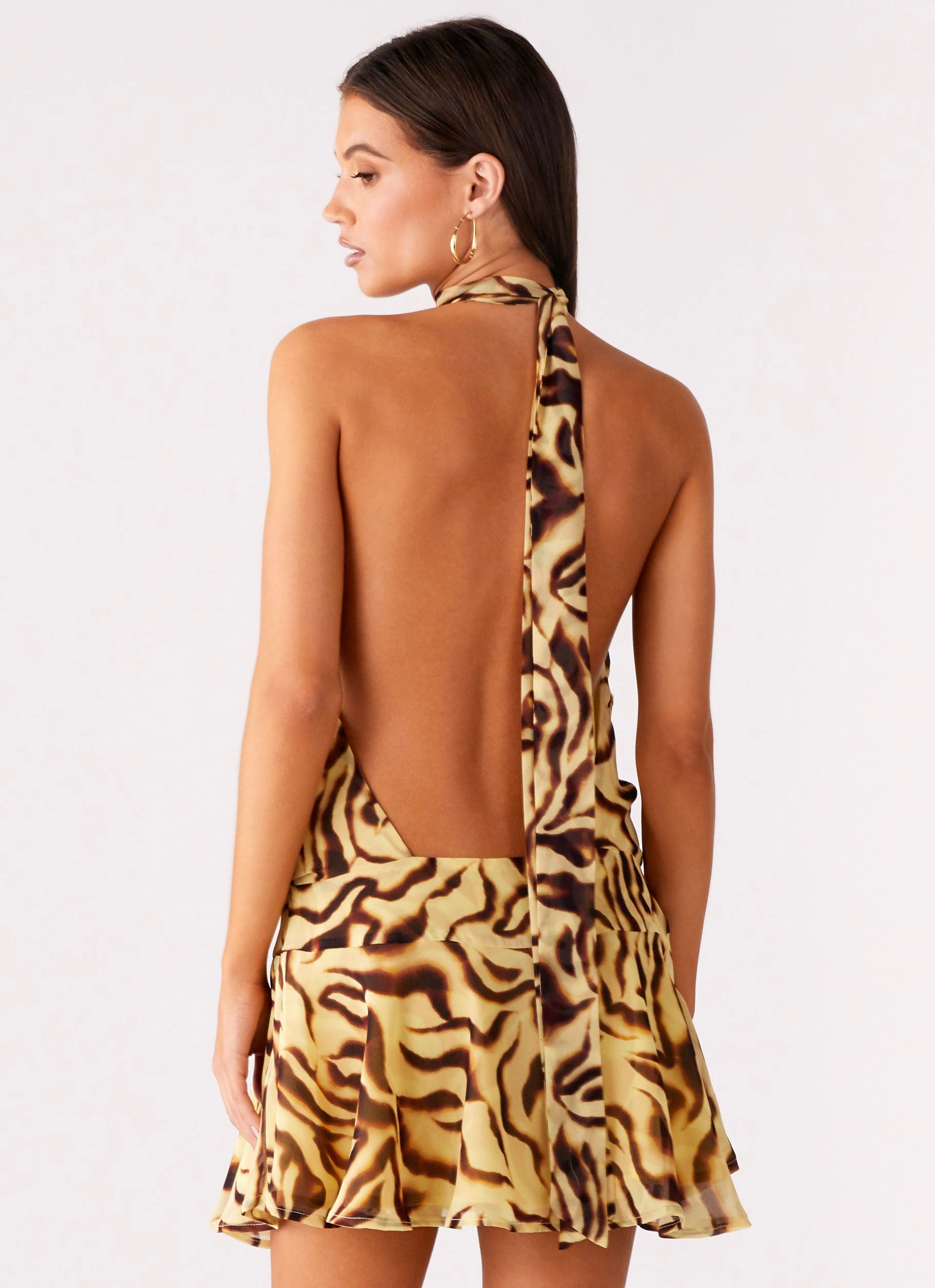 Versatile Look All Inclusive Zulla Backless Mini Dress - Laguna Print