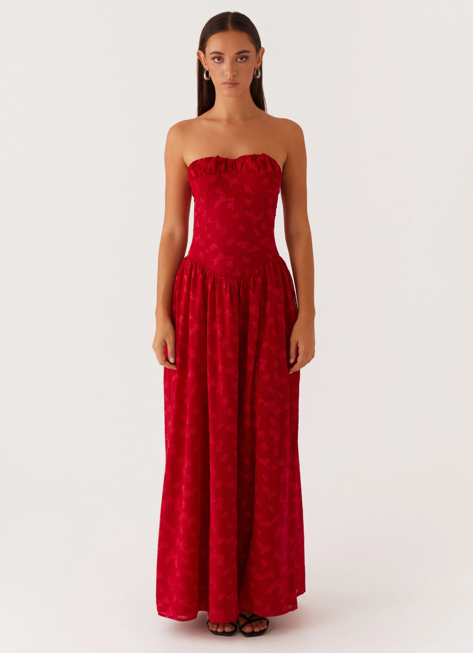 Soft Material Adira Maxi Dress - Red