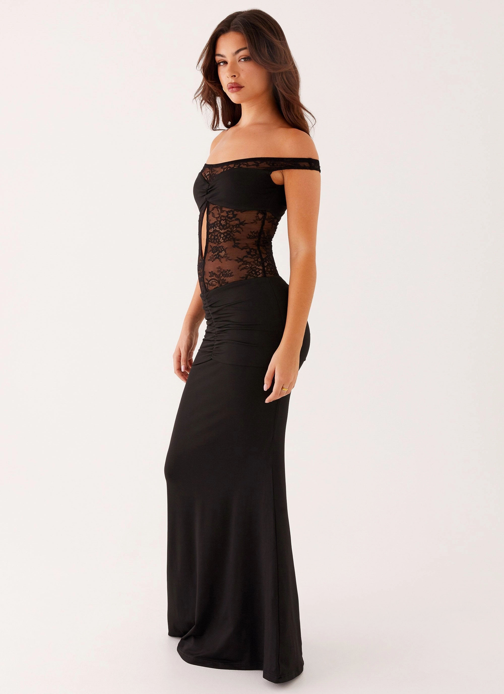 Virgo Maxi Dress - Black Airy Comfort