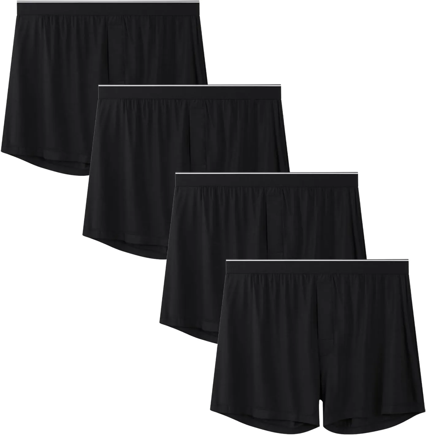 VISSAY Men's Boxer 4Pack - Soft Stretch Breathable Underwear with Modal Fabric