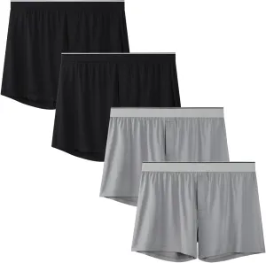 VISSAY Men's Boxer 4Pack - Soft Stretch Breathable Underwear with Modal Fabric