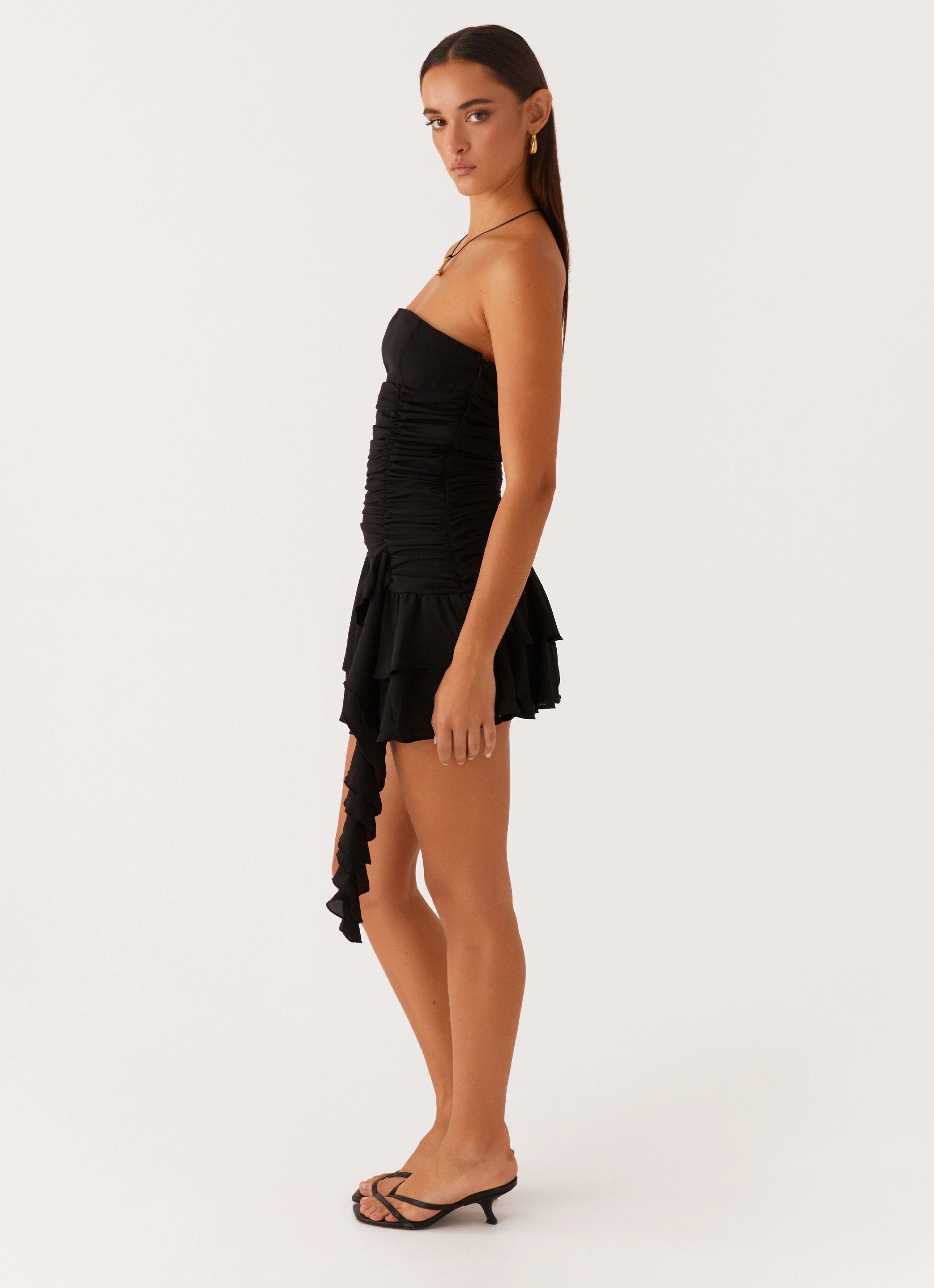 Viviana Mini Dress - Black Functional Layer Light and Comfortable Wear