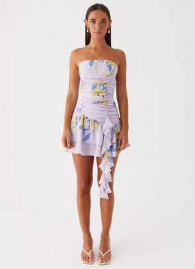 Viviana Mini Dress - Lavender Fall Inspired