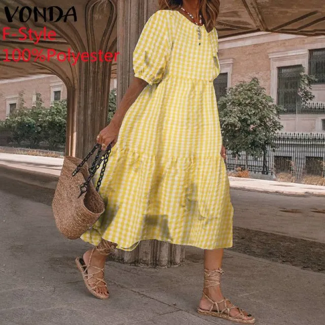 VONDA Baby-Doll Style Befree Ruffle Dress