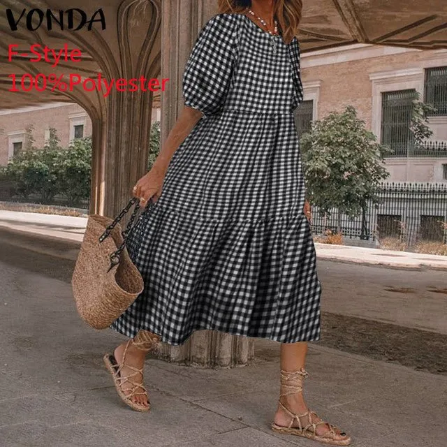 VONDA Baby-Doll Style Befree Ruffle Dress