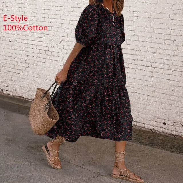 VONDA Baby-Doll Style Befree Ruffle Dress
