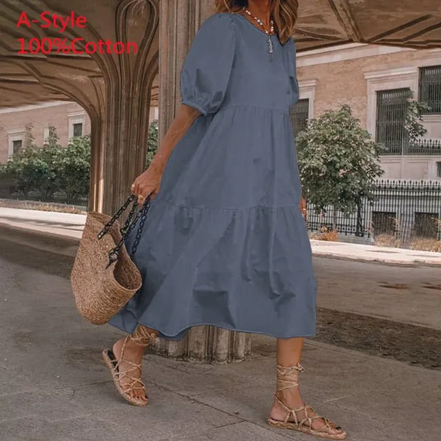 VONDA Baby-Doll Style Befree Ruffle Dress