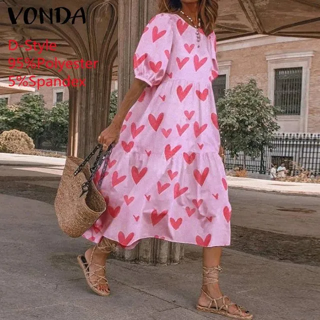 VONDA Baby-Doll Style Befree Ruffle Dress