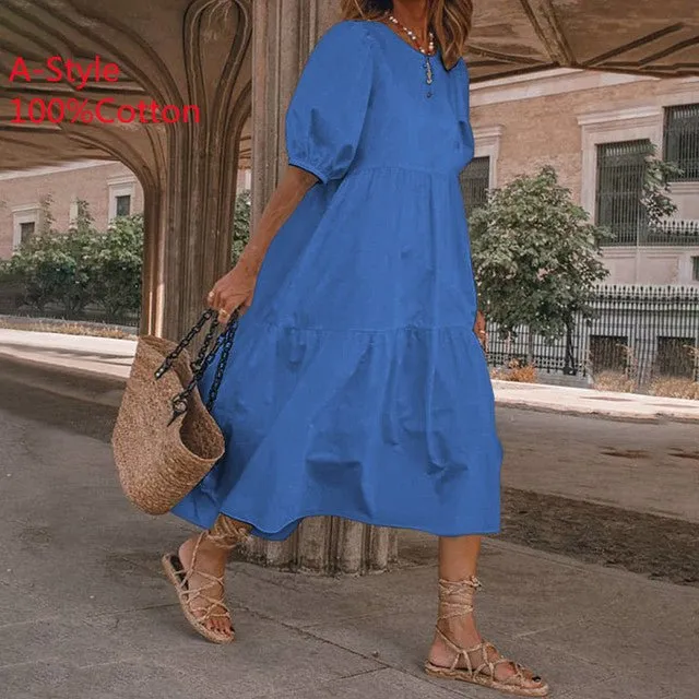 VONDA Baby-Doll Style Befree Ruffle Dress
