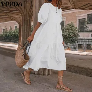 VONDA Baby-Doll Style Befree Ruffle Dress