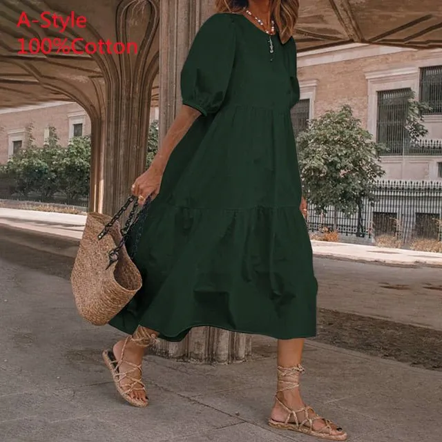 VONDA Baby-Doll Style Befree Ruffle Dress