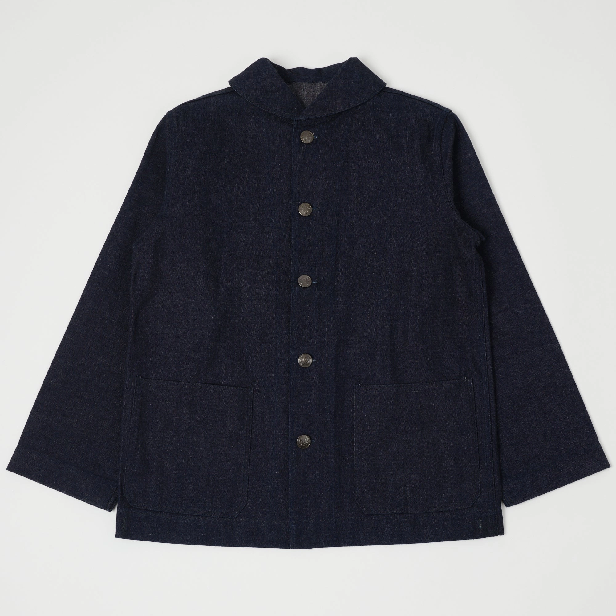 Warehouse & Co 2142 U.S. Navy Denim Deck Jacket - Raw