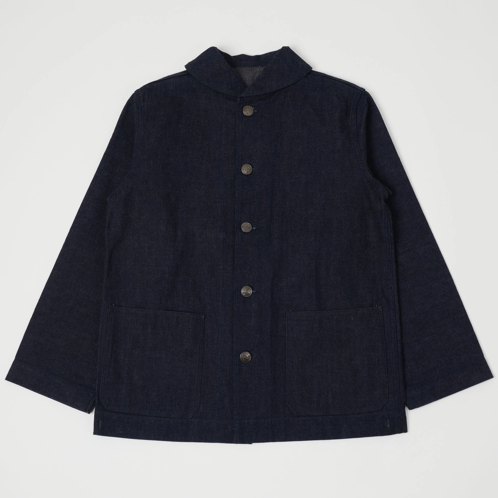 Warehouse & Co 2142 U.S. Navy Denim Deck Jacket - Raw