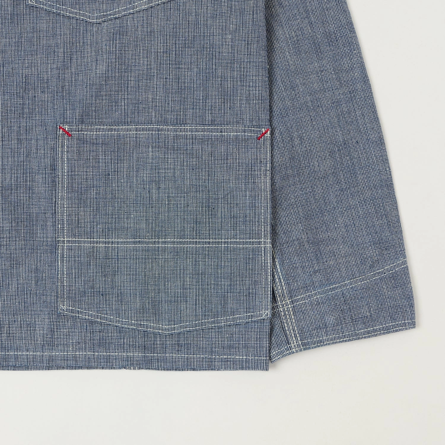 Warehouse & Co 2195 Pincheck Coverall - Indigo