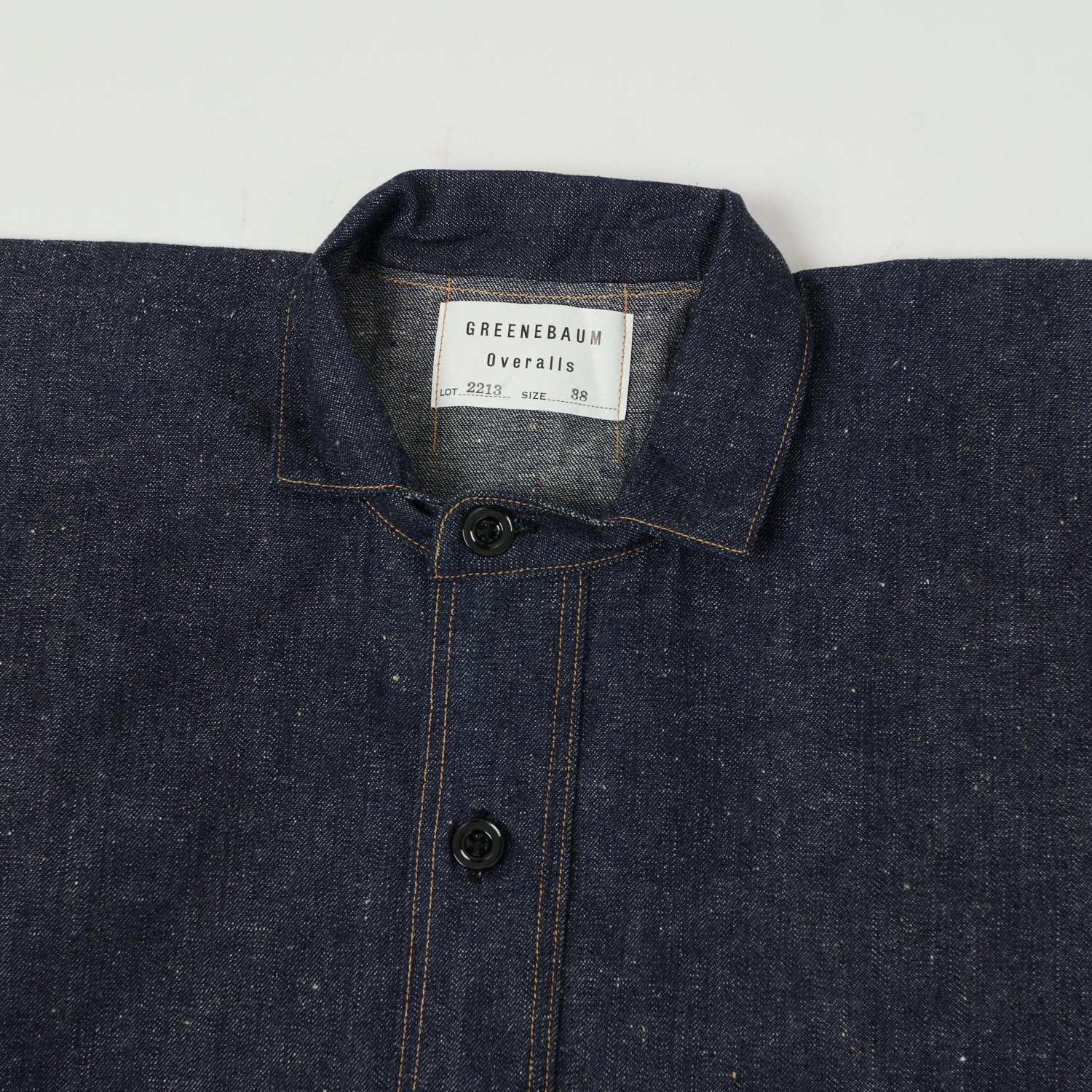 Warehouse & Co 2213 'Greenebaum' 1880s Heavy Leather Bound Jacket - Indigo Denim