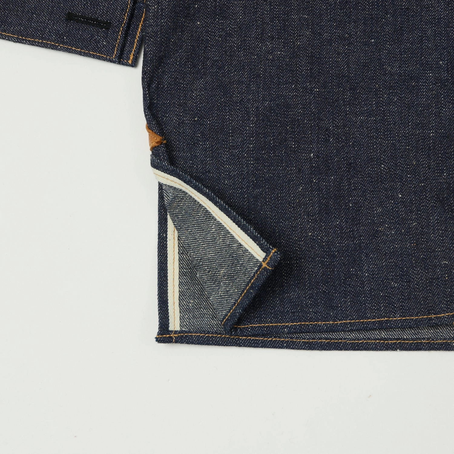 Warehouse & Co 2213 'Greenebaum' 1880s Heavy Leather Bound Jacket - Indigo Denim