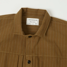 Warehouse & Co 2214 'Greenebaum' 1880s Heavy Leather Bound Jacket - Duck Stripe Warehouse & Co 2214 'Greenebaum' 1880s Heavy Leather Bound Jacket - Duck Stripe