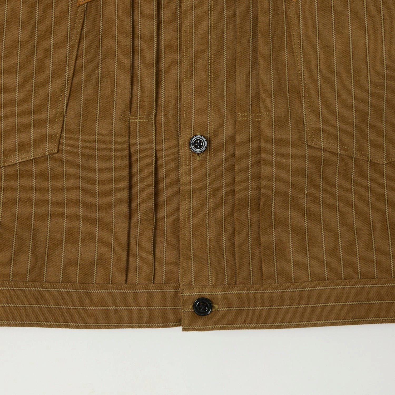 Warehouse & Co 2214 'Greenebaum' 1880s Heavy Leather Bound Jacket - Duck Stripe