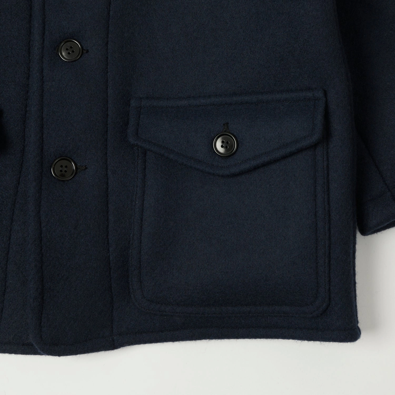 Warehouse & Co 2228 1930'S U.S. Army Wool Mackinaw Coat  -  Dark Navy