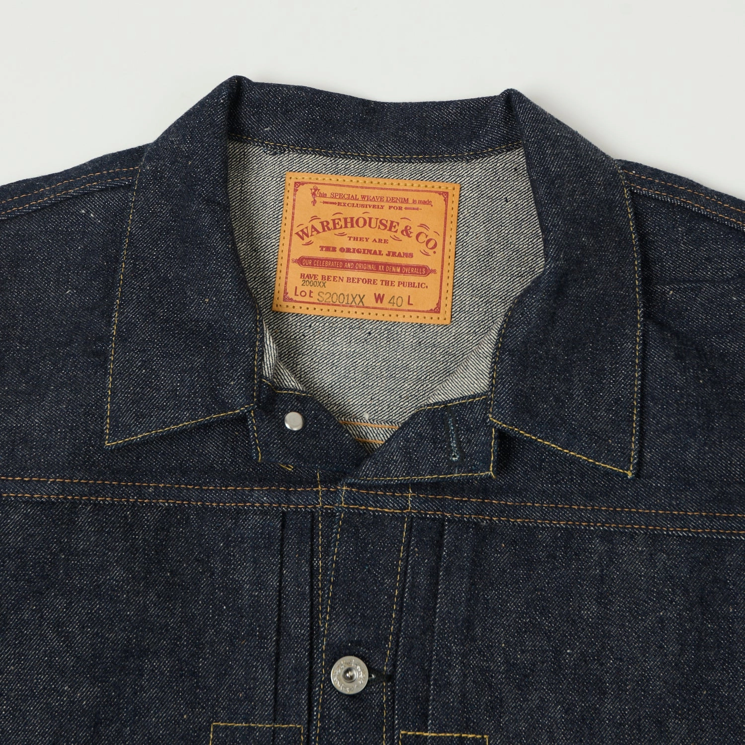 Warehouse & Co S2001XX (2000XX) 1946 Model Denim Jacket - Raw