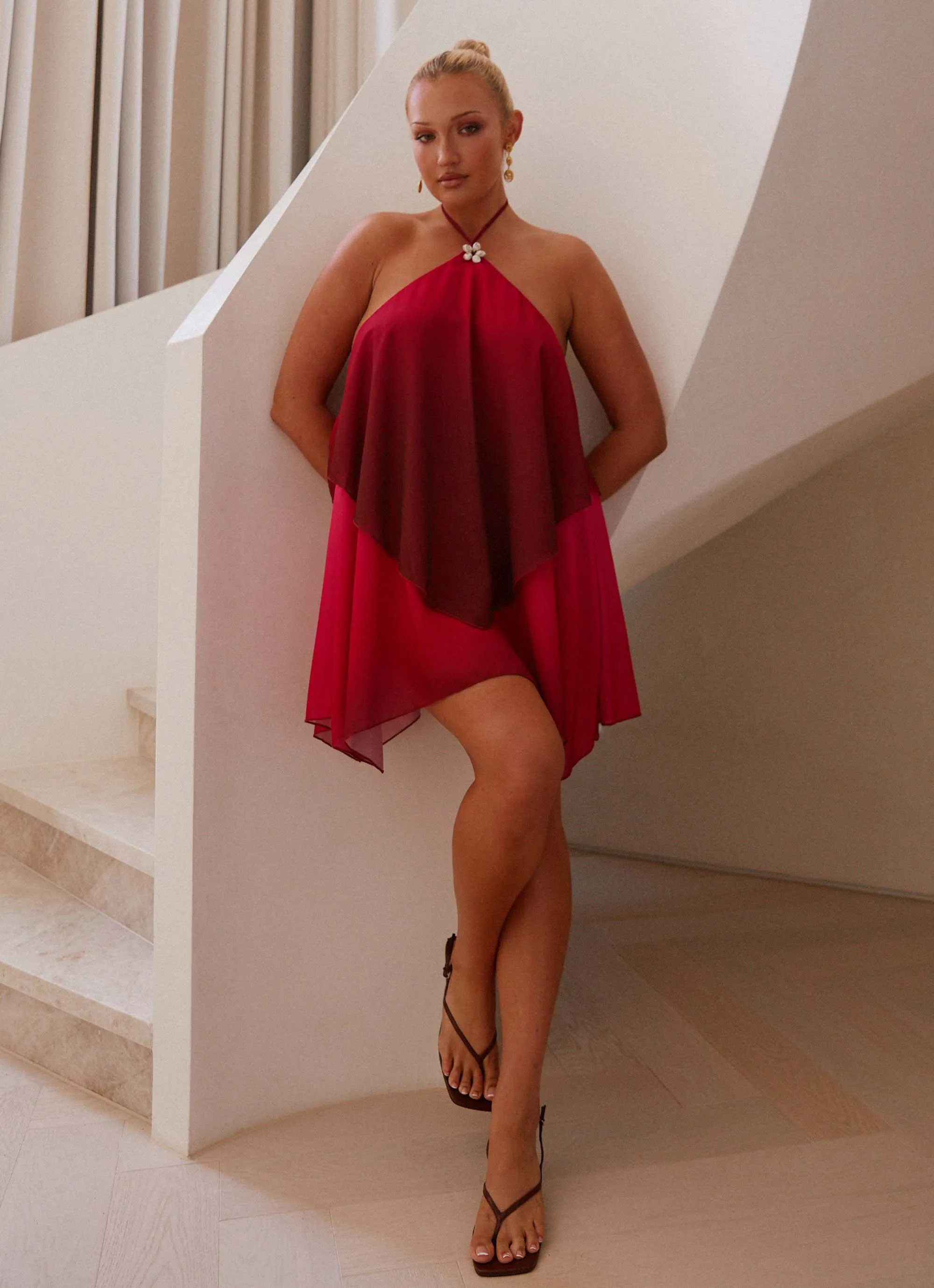 Twin Flame Mini Dress - Fuchsia Gradient Brunch Outfit