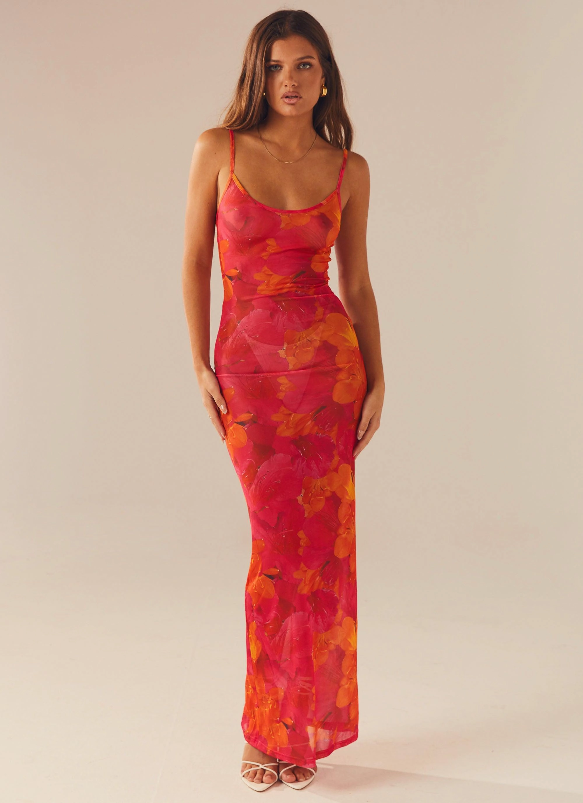 Love On The Run Maxi Dress - Floral Sun Boho Tone