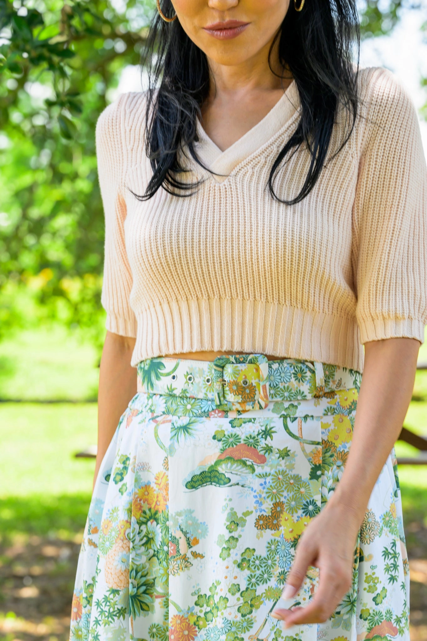 Comfort-First Multi-Purpose Wear MASON'S DAUGHTER | Maxi Skirt, Spring Chinoiserie