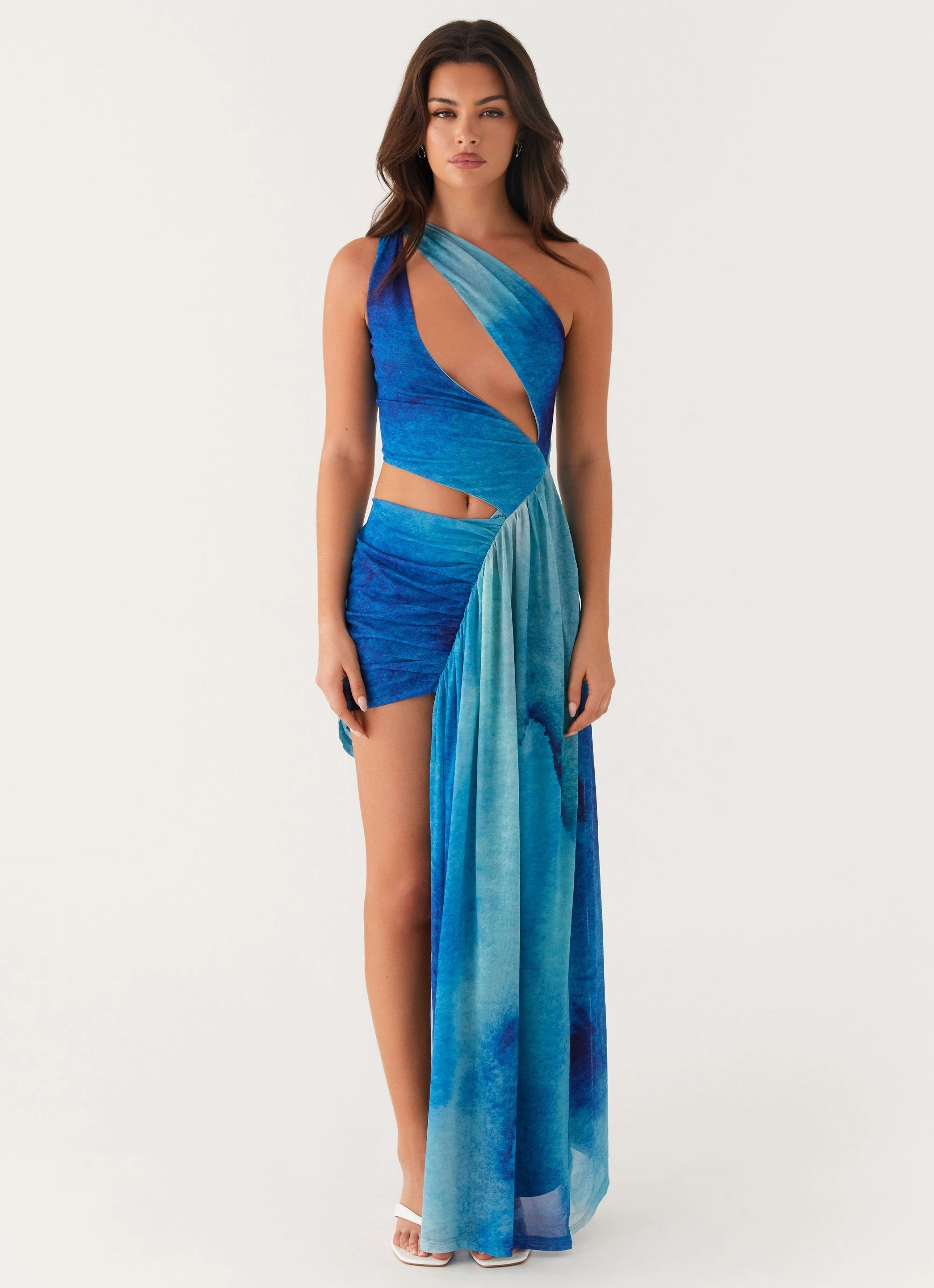 Blinded Maxi Dress - Blue Tie Dye Feminine Movement