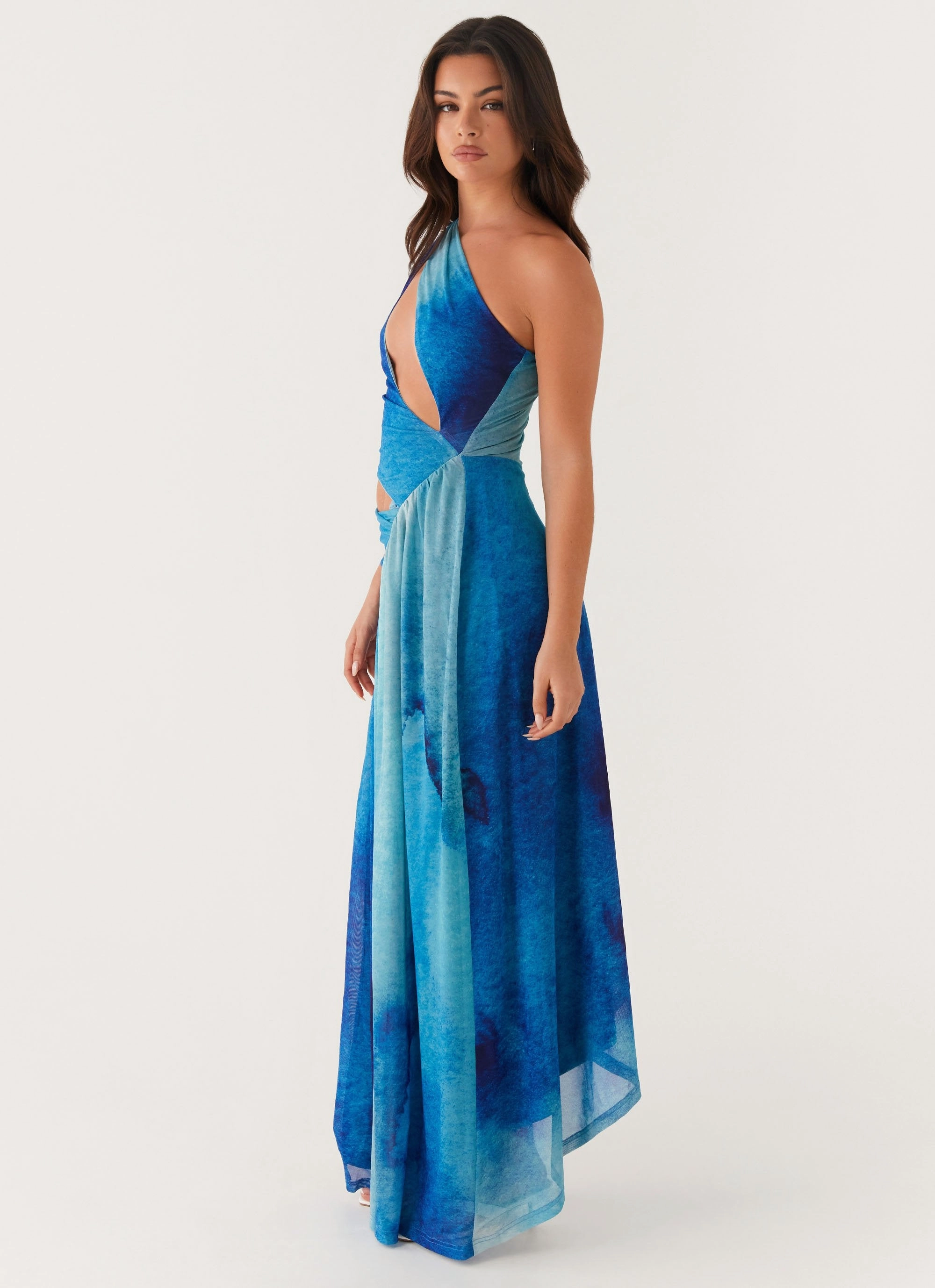 Trendy Fit Look Blinded Maxi Dress - Blue Tie Dye