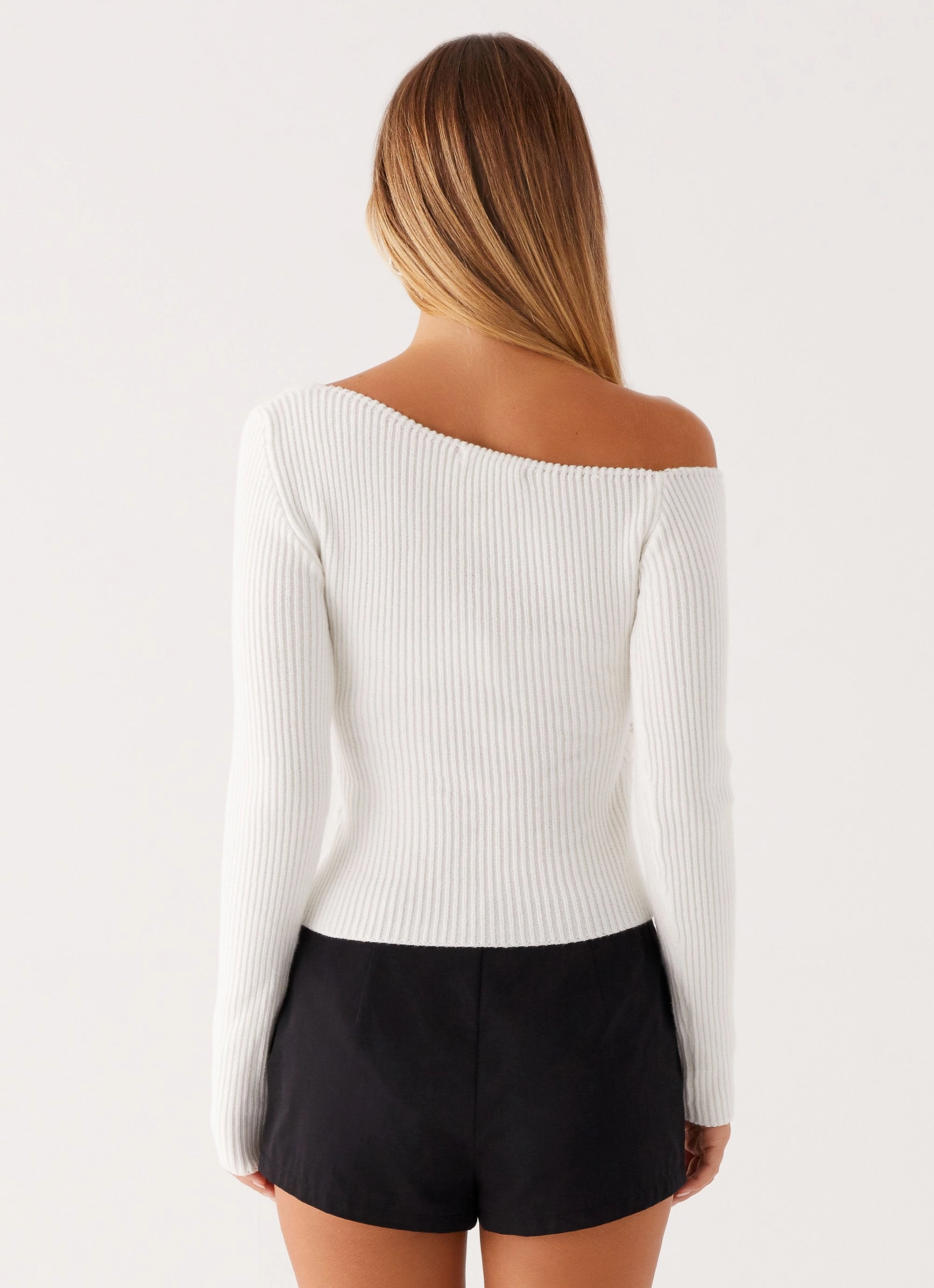 GarmentDyed Waverly Knit Top - White