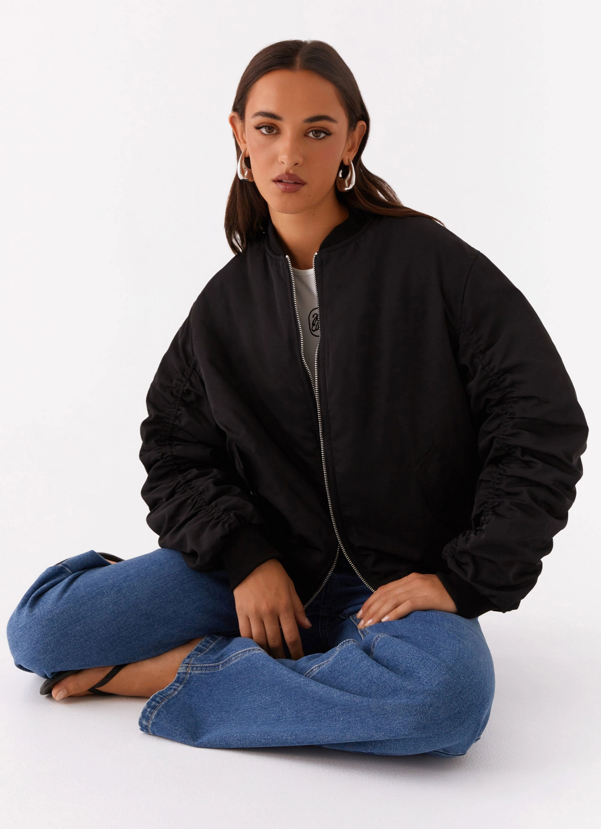 Webster Bomber Jacket - Black Abrasion Resistant Trim SeamSealed Edges