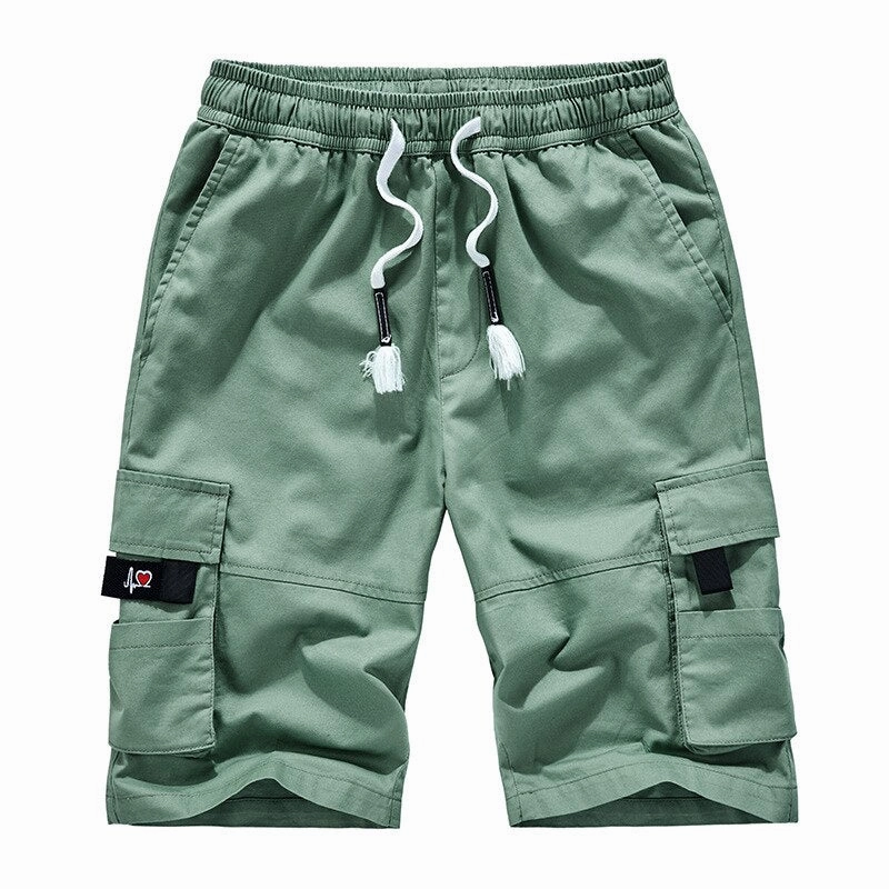 West Louis? Casual Loose Cotton Cargo Shorts