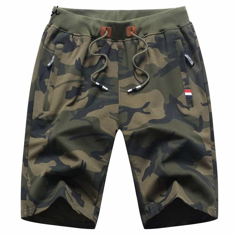 West Louis? Casual Summer Cotton Camo Shorts