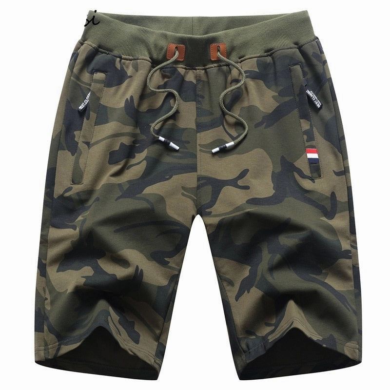 West Louis? Casual Summer Cotton Camo Shorts