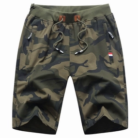 West Louis? Casual Summer Cotton Camo Shorts