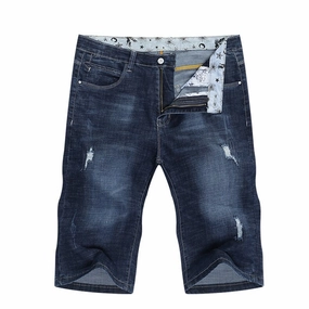 West Louis? Elastic Streewear Frayed Slim Fit Jeans Short West Louis? Elastic Streewear Frayed Slim Fit Jeans Short