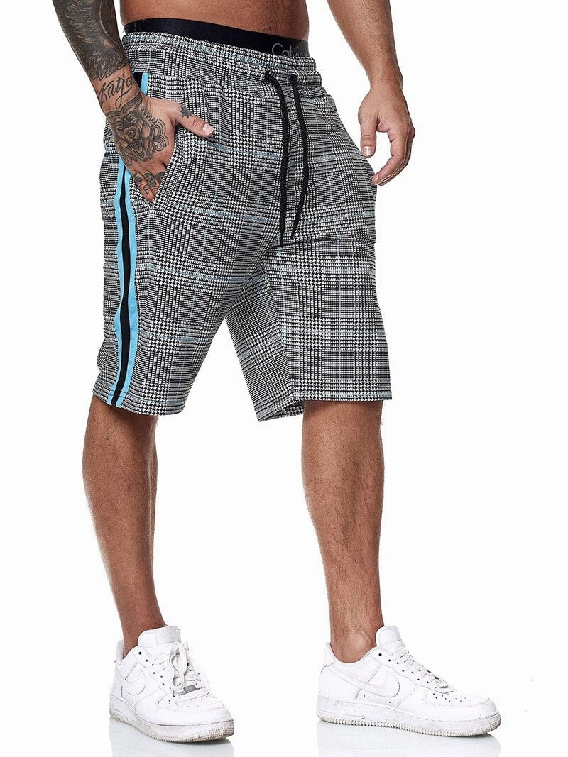 West Louis? Fashion Plaid Color Side Line Short