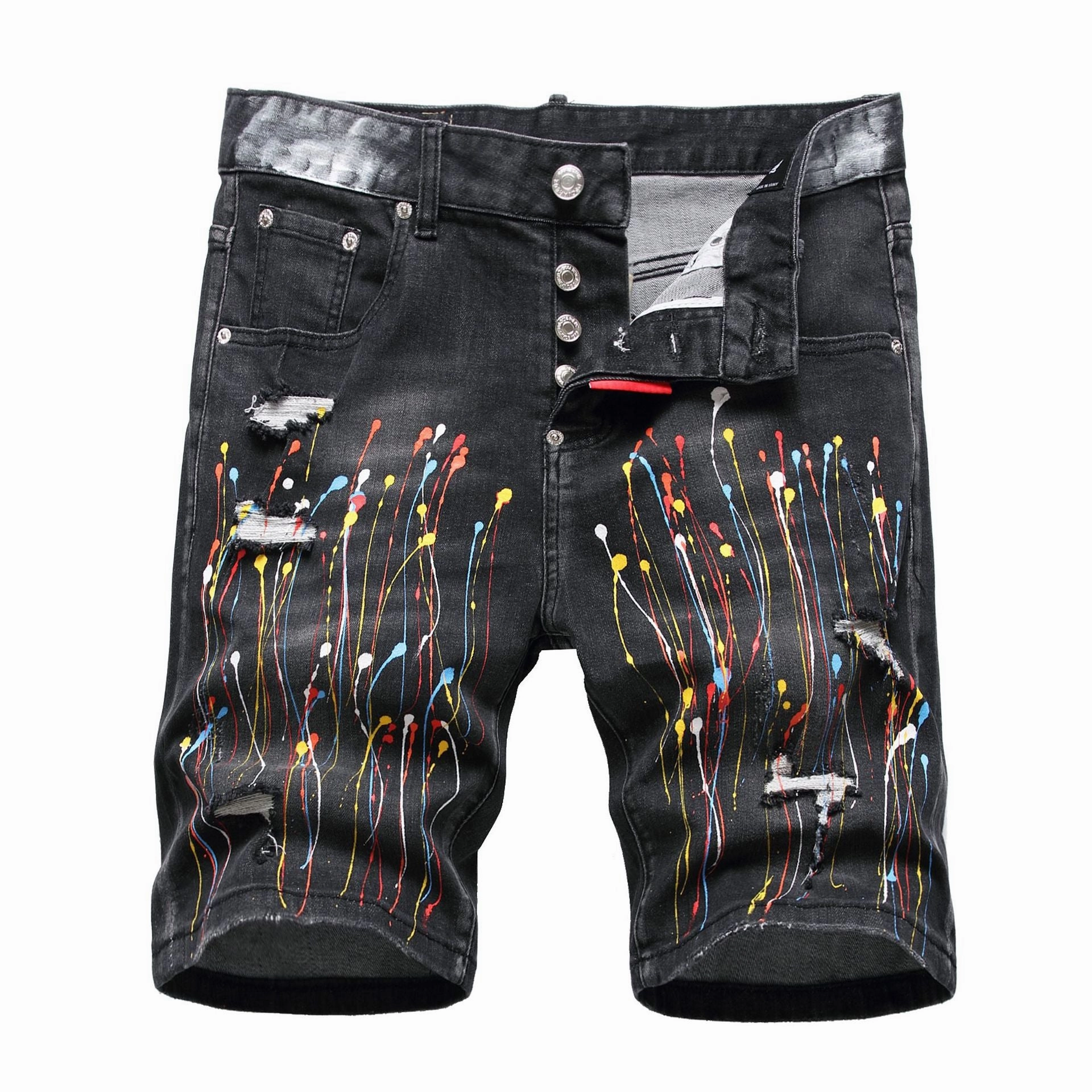 West Louis? High Street Holes Fit Jeans Shorts