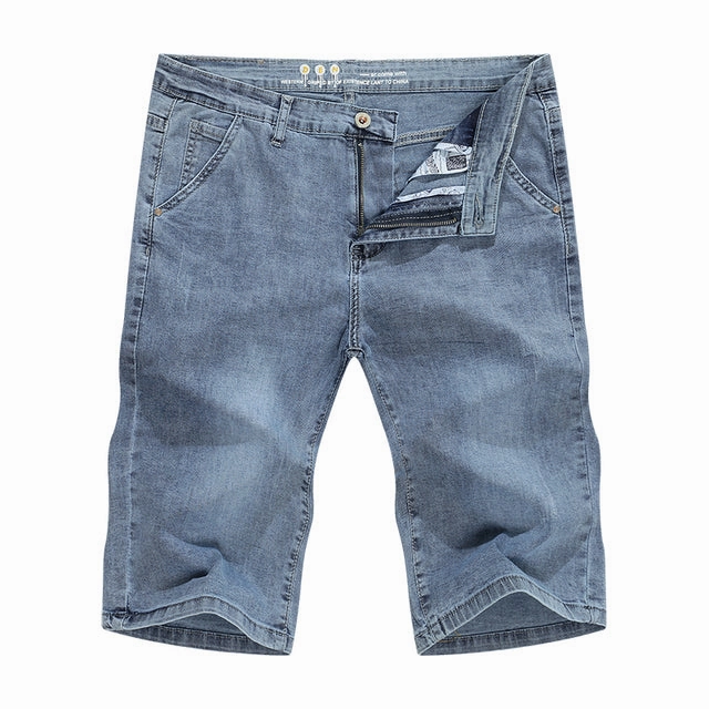 West Louis? Light Blue Regular Stretchy Denim Shorts