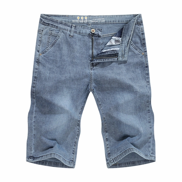 West Louis? Light Blue Regular Stretchy Denim Shorts