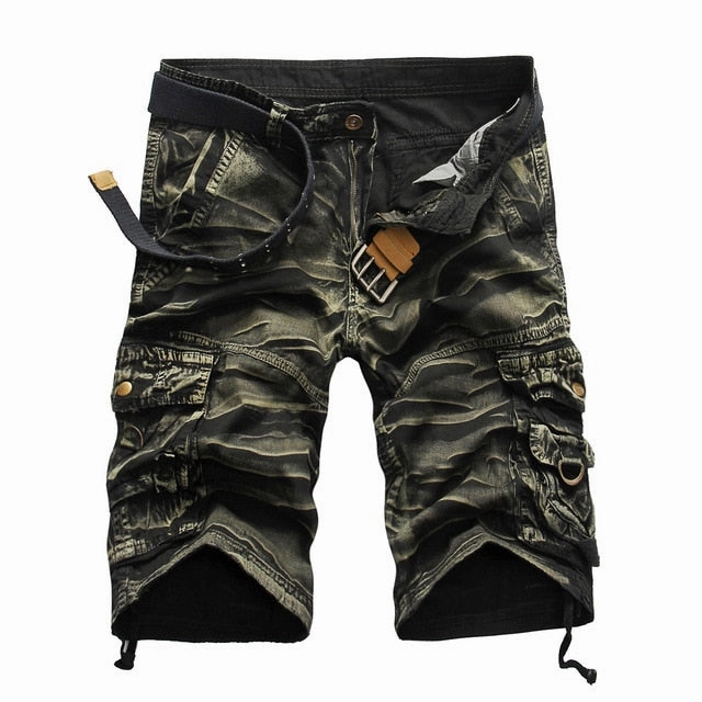 West Louis? Men's Comfortable Camo Cargo Shorts