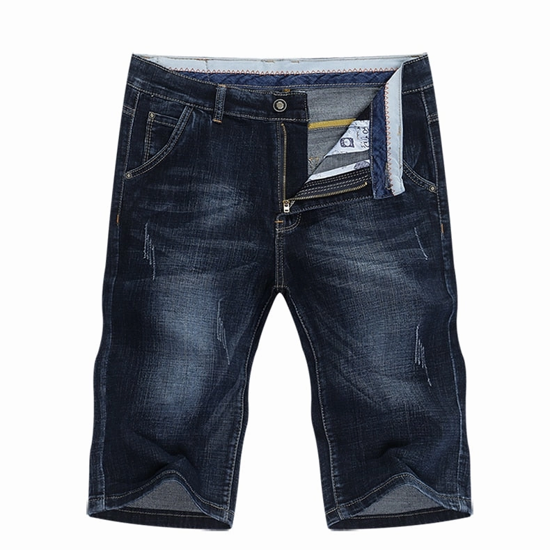 West Louis? Stretch Fashion Design Straight Jeans Short