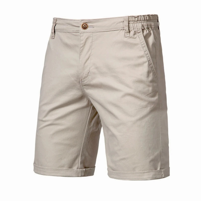 West Louis? Summer Cotton Solid Casual Shorts