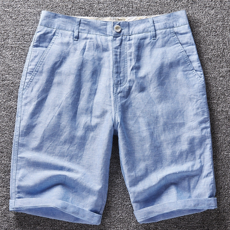 West Louis? Summer Linen Style Shorts