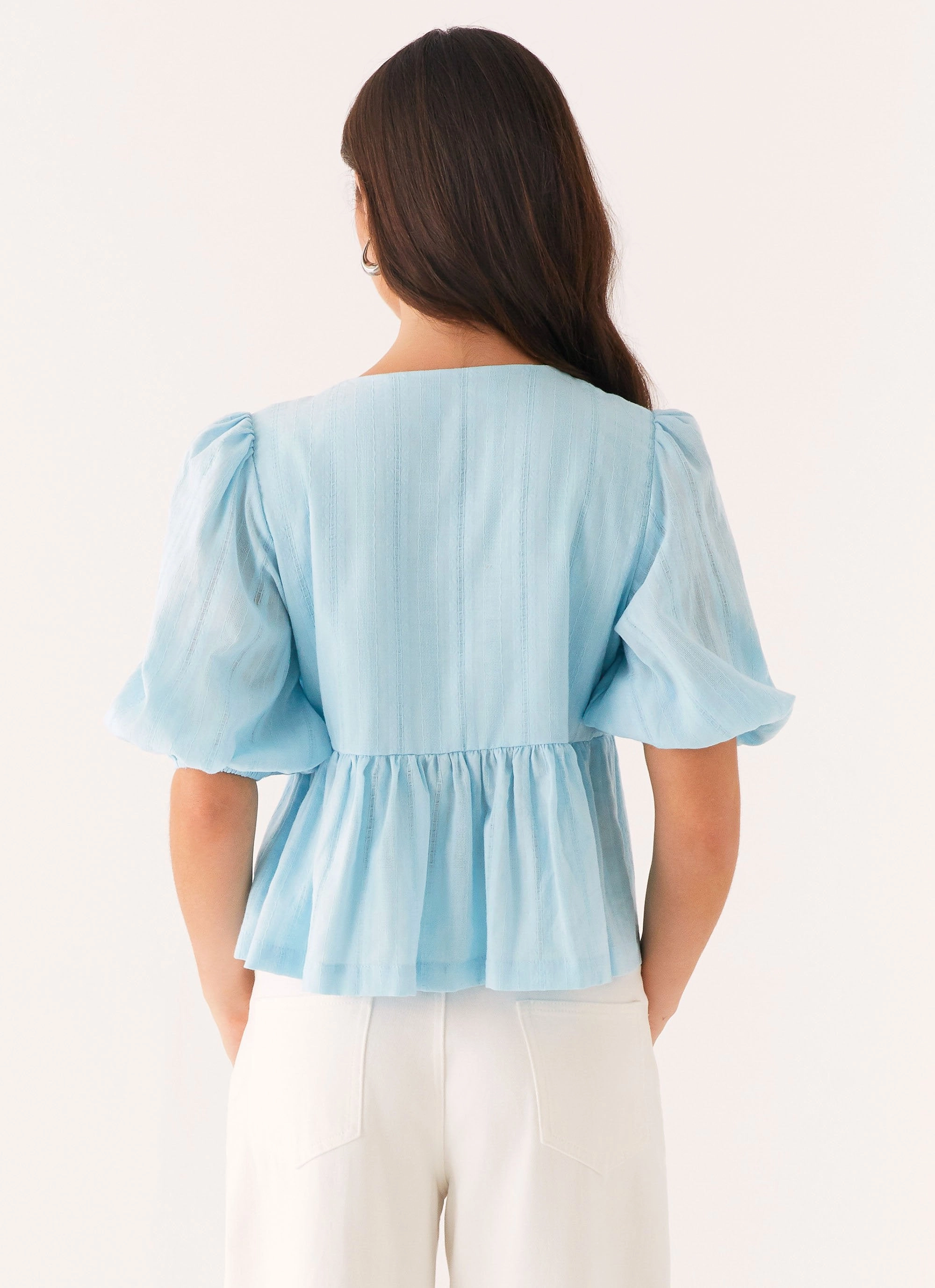 Bonded Seam Technology Western Wind Tie Top - Blue