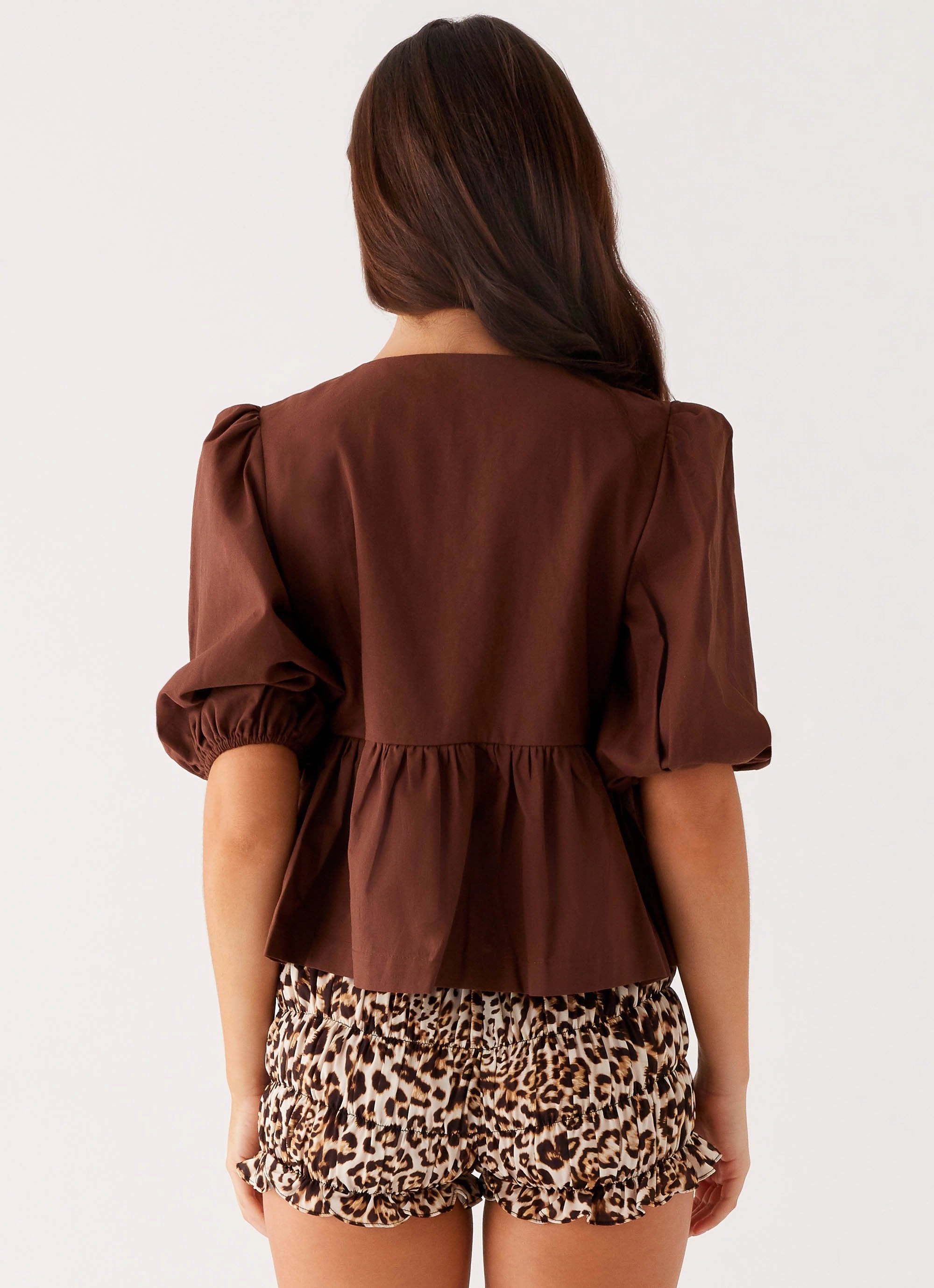 DurableStitching Western Wind Tie Top - Chocolate