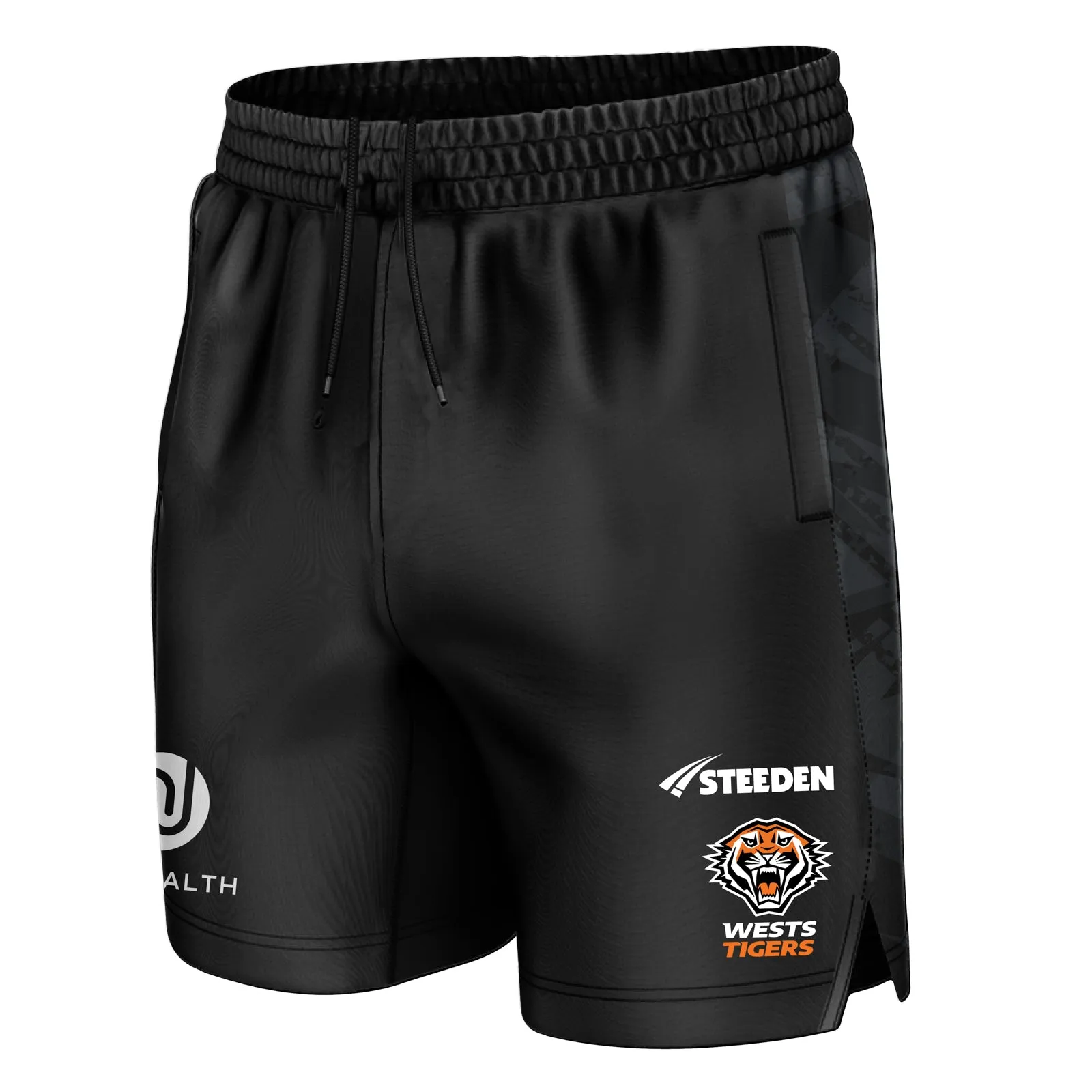 Wests Tigers 2025 Men's Gym Shorts NRL Rugby League by Steeden