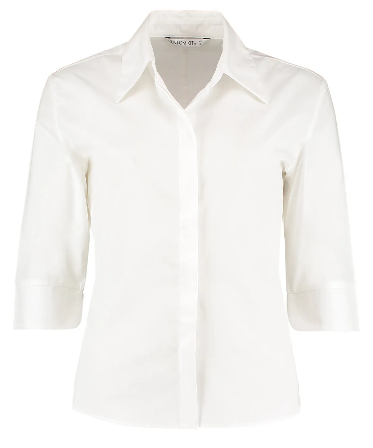 White - Contiental ¾ sleeve blouse womens